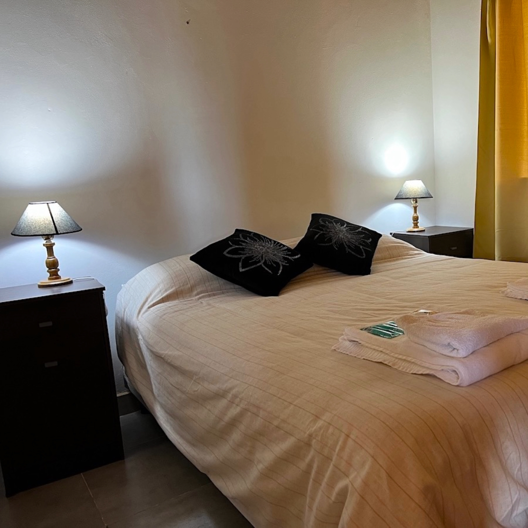 Dormitorio de la Cabaña Buena Vista en Trevelin